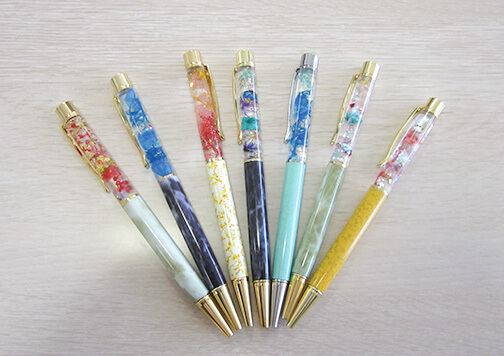 ハーバリウムボールペン作り